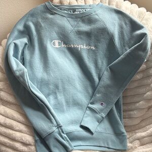 Champion Light Blue Crewneck Sweatshirt